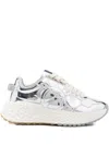 No Name Metallic Quilted Trainers In White