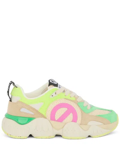 No Name Trainers In Verde E Giallo