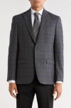 No Ordinary Joe By Ted Baker Jake Check Wool Sport Coat In Gray