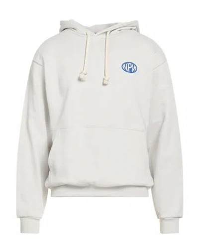 No Pasa Nada Man Sweatshirt Light Grey Size S Cotton In White