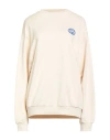 No Pasa Nada Woman Sweatshirt Sand Size Xs Cotton In White