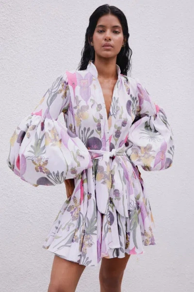 No Pise La Grama Carta Y Letra Dress In Multi