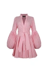 No Pise La Grama Carta Y Letra Dress In Pink