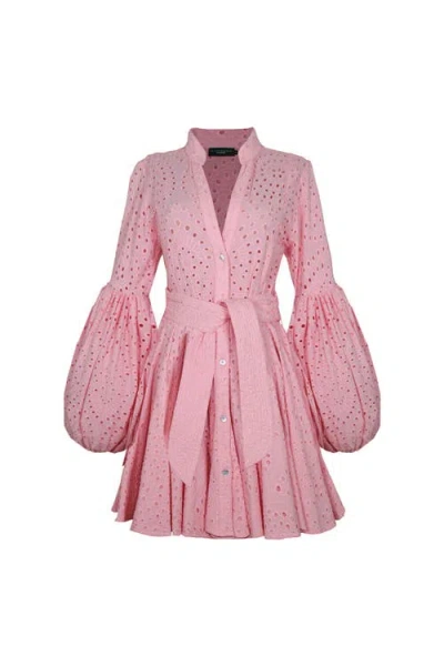 No Pise La Grama Carta Y Letra Dress In Pink