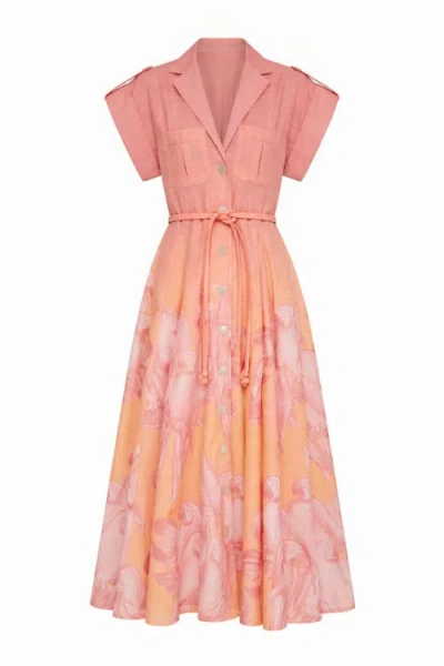 No Pise La Grama Guayaba Maxy Dress In Multi