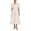No Pise La Grama Guayaba Midi Dress In Khaki In Neutral