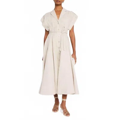 NO PISE LA GRAMA GUAYABA MIDI DRESS IN KHAKI