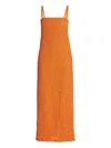 No Pise La Grama Sequin-embellished Maxi Dress In Orange