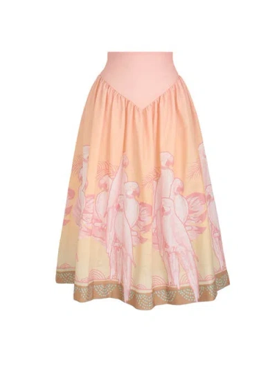 NO PISE LA GRAMA NO PISE LA GRAMA SOTAVENTO MIDI SKIRT