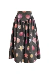 No Pise La Grama Sotavento Midi Skirt In Gray