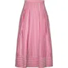 No Pise La Grama Vela Skirt In Red