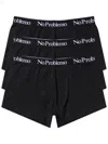 No Problemo 3-pack Boxer Con Logo In Black