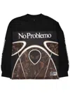 No Problemo "alien Ls Moto" Sweatshirt In Black