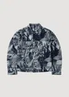 No Problemo Apocalypse Jacquard Truck Jacket In Blue