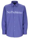 No Problemo Camicia Con Logo In Blue