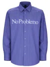 No Problemo Camicia Con Logo In Blue
