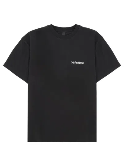 No Problemo Classic Cotton T-shirt For Men In Black