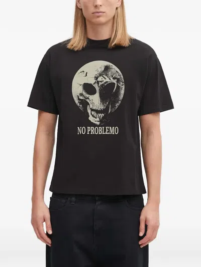 No Problemo Dead Planet Graphic Crew-neck T-shirt In Black