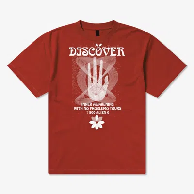No Problemo Discovery Ss Tee In Red
