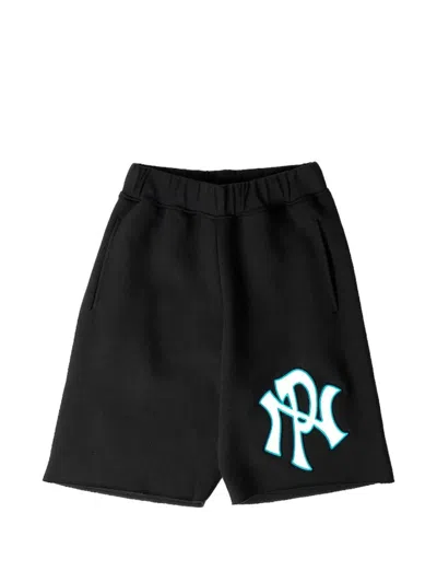 No Problemo Embroidered Shorts In Black