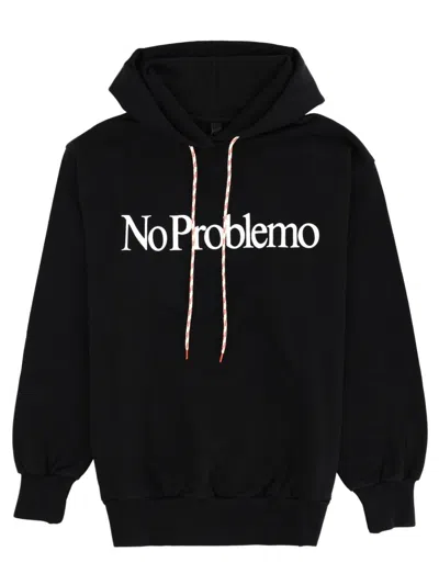 No Problemo Sweatshirt With Logo Unisex In Black