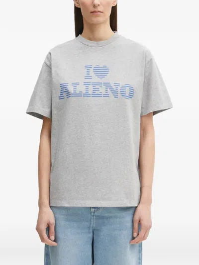 No Problemo Graphic-print Relaxed Fit T-shirt In Gray