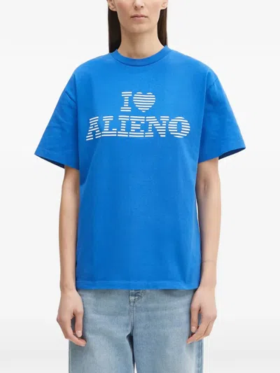 No Problemo I Heart Printed T-shirt In Blue