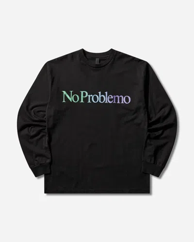 No Problemo Logo Longsleeve T-shirt In Black