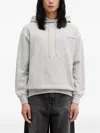 No Problemo Logo-print Drawstring Oversized Hoodie In Gray