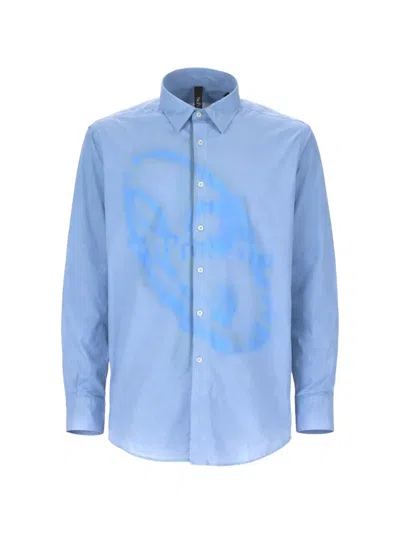 No Problemo Logo-print Shirt In Blue
