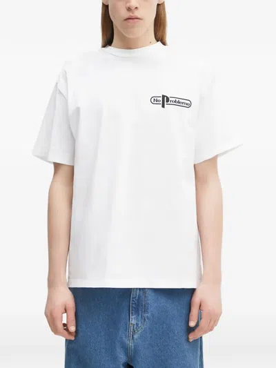 No Problemo Logo-print T-shirt In Animal Print