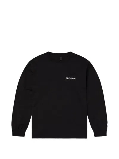 No Problemo Long-sleeve Sweatshirt In Black