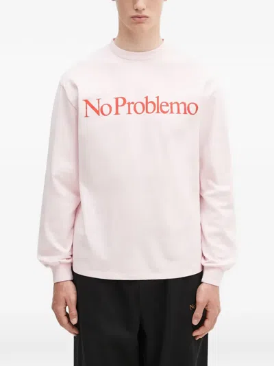 No Problemo Long-sleeve Sweatshirt In Blue