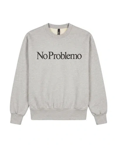No Problemo Man Sweatshirt Grey Size S Cotton In Gray