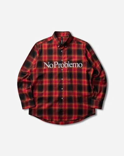 No Problemo Plaid Shirt In Red