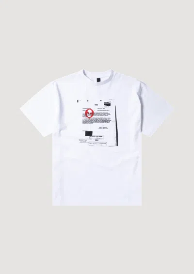 No Problemo Redacted Ss Tee In White