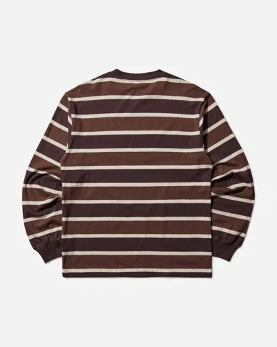 No Problemo Striped Longsleeve T-shirt In Brown