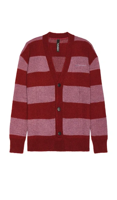NO PROBLEMO STRIPED MOHAIR OVERSIZED CARDIGAN