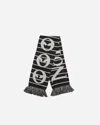 No Problemo Striped Scarf In Black
