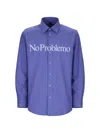 No Problemo Camicia Con Logo In Blue