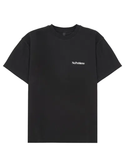 No Problemo T-shirt Con Logo E Stampa In Black