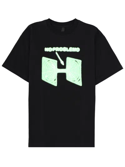 No Problemo T-shirt Con Stampa Logo In Black