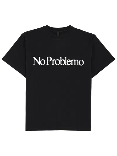 No Problemo T-shirt With Logo In Black