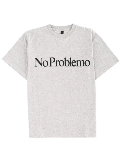 No Problemo T-shirt With Logo In Gray