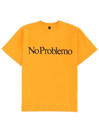 No Problemo T-shirt With Logo In Yellow