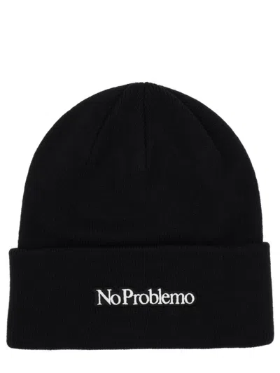 No Problemo Unisex 100% Acrylic Beanie In Black