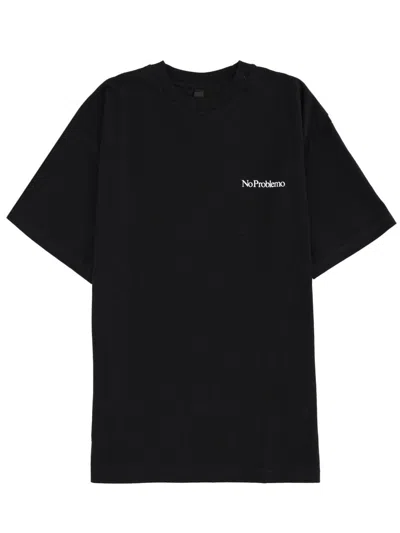 No Problemo T-shirt With Logo In Black
