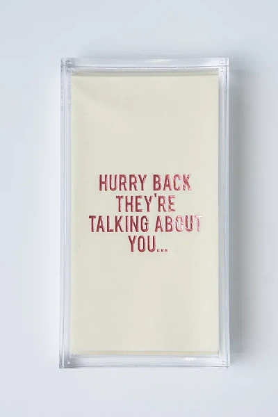 No Reservations Disposable Hand Towel In Neutral At Urban Outfitters