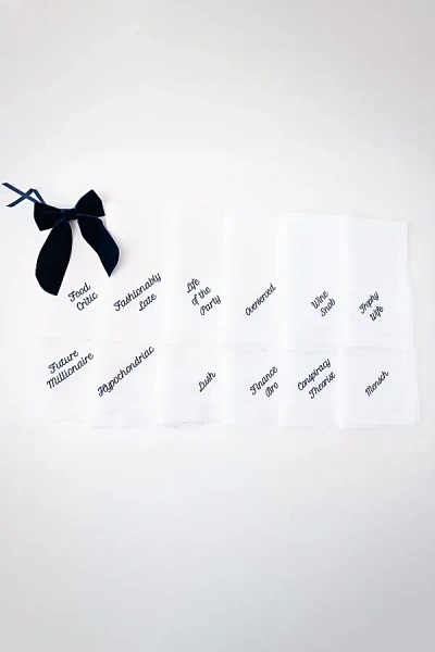 No Reservations Party Archetype Napkin Set In Navy At Urban Outfitters