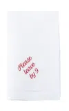 No Reservations - Please Leave By 9 Dinner Napkin Set - Red